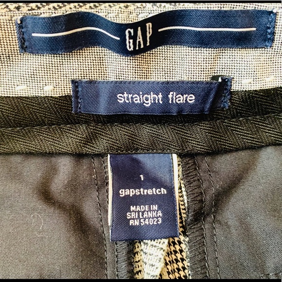 GAP Straight Flair Houndstooth Pants New With Tag - Picture 7 of 15